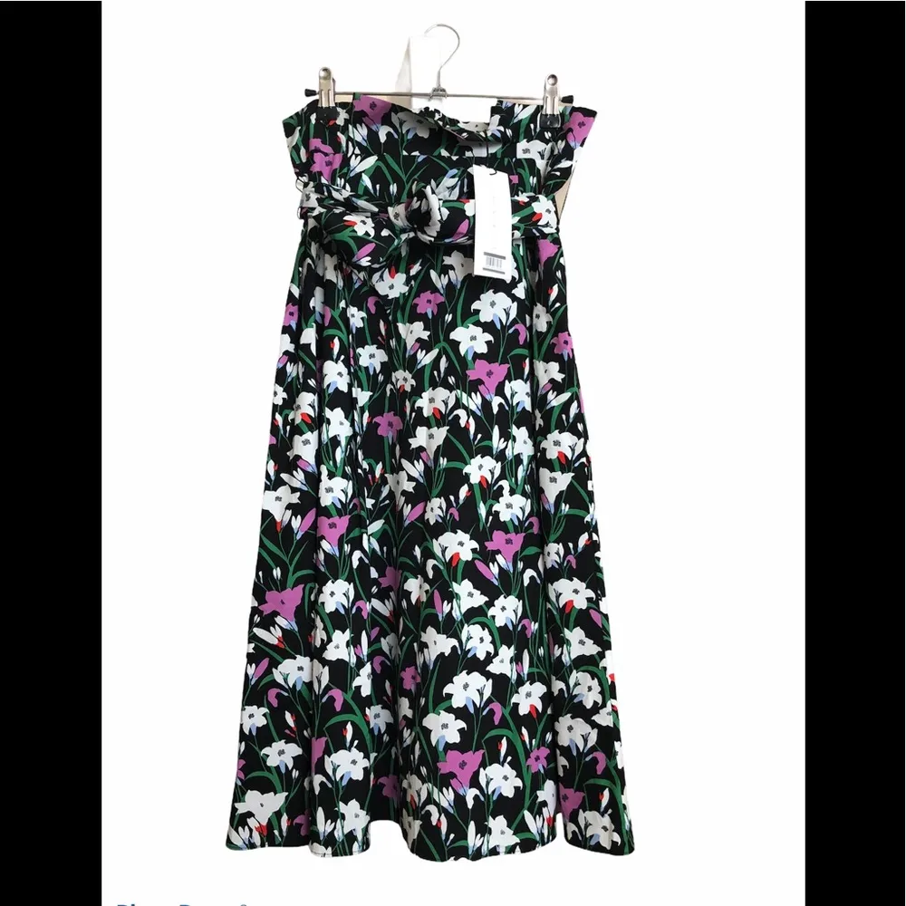VERONICA BEARD Avi pleated floral-print cotton-blend poplin midi skirt - Image 5