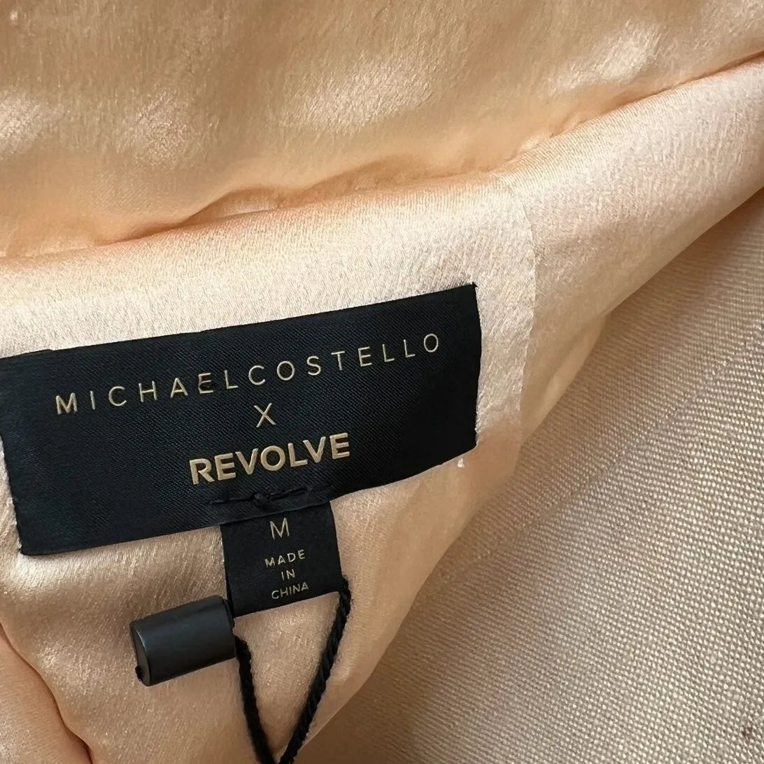 Michael Costello x Revolve Valerie Dress Mini Long‎ Sleeve Sequin Ivory Medium - Image 14