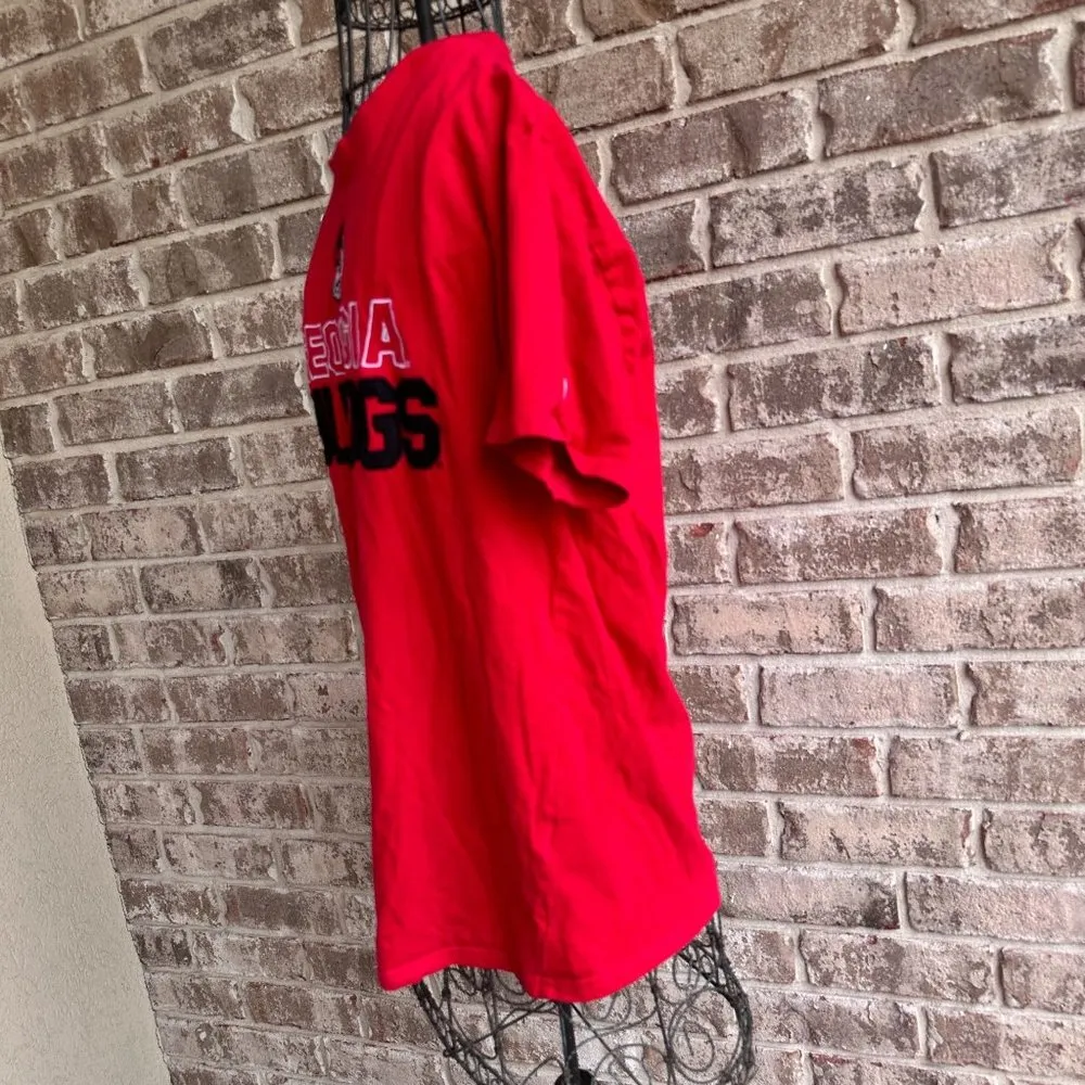 Vintage  Georgia Bulldogs T Shirt Large Red Short Sleeves Embroi… - Image 7