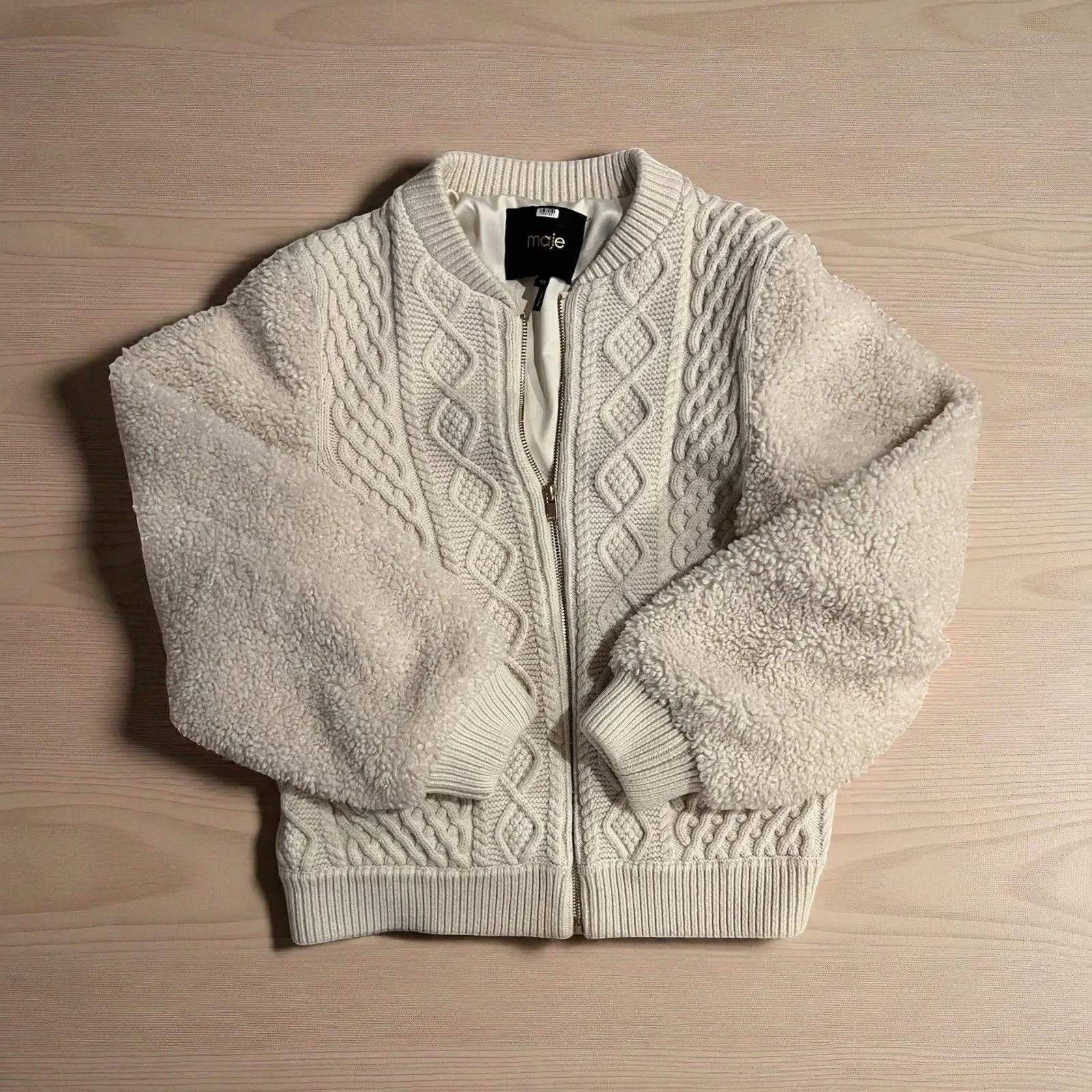 maje Bomba Sweater In Off White Size M(40) - Image 6