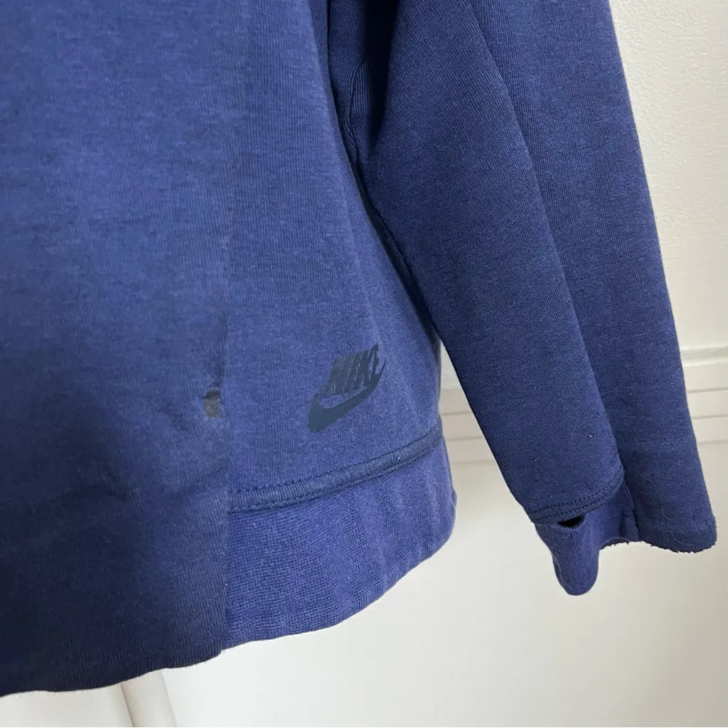 Nike  • Tech Fleece Women's Blue Zip-Up Hoodie - Image 4