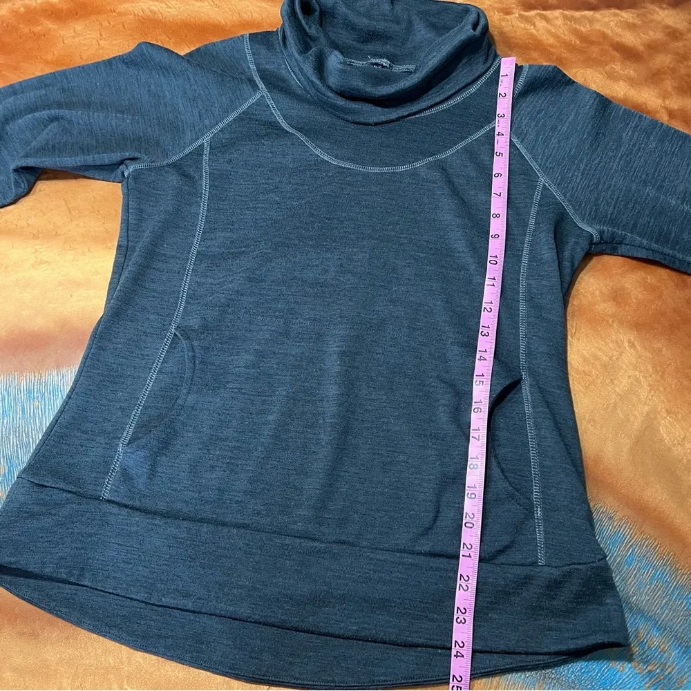 Kuhl Lea Pullover Gray size large pocket cowl neck - Image 11