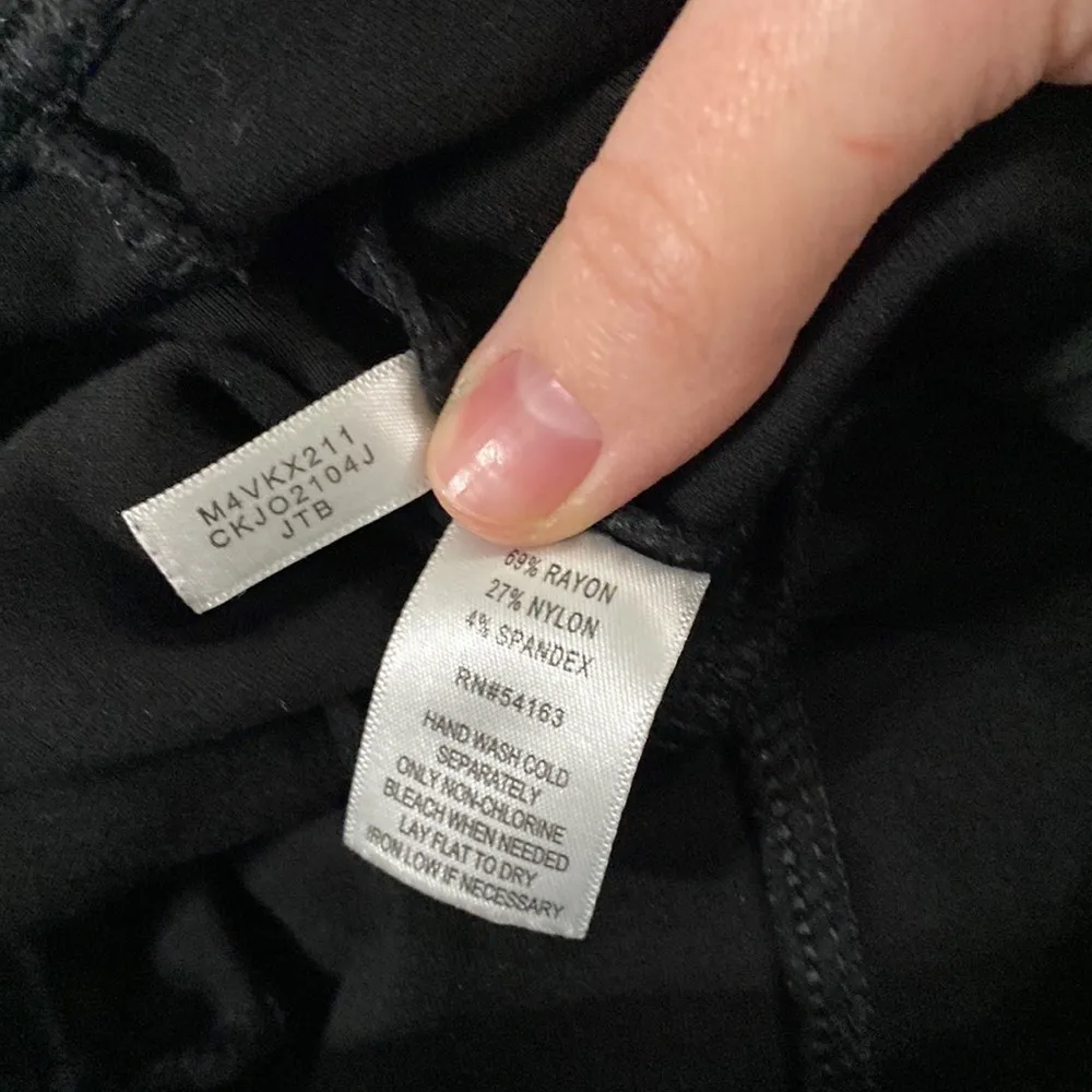 Calvin Klein power stretch Ponte slim leg pull on pants with front seams size S - Image 10