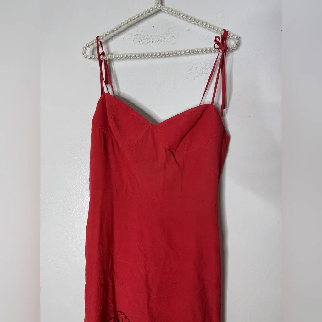 aritzia sunday best Small Red Maxwell Dress‎ Bustier Mini - Image 3