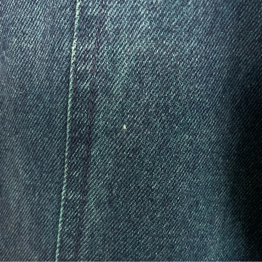 Vintage Jeans Yoke Front Seams Blue Greenish Women Mom Jeans‎ Unique Retro Dyed Size 10 - Image 9