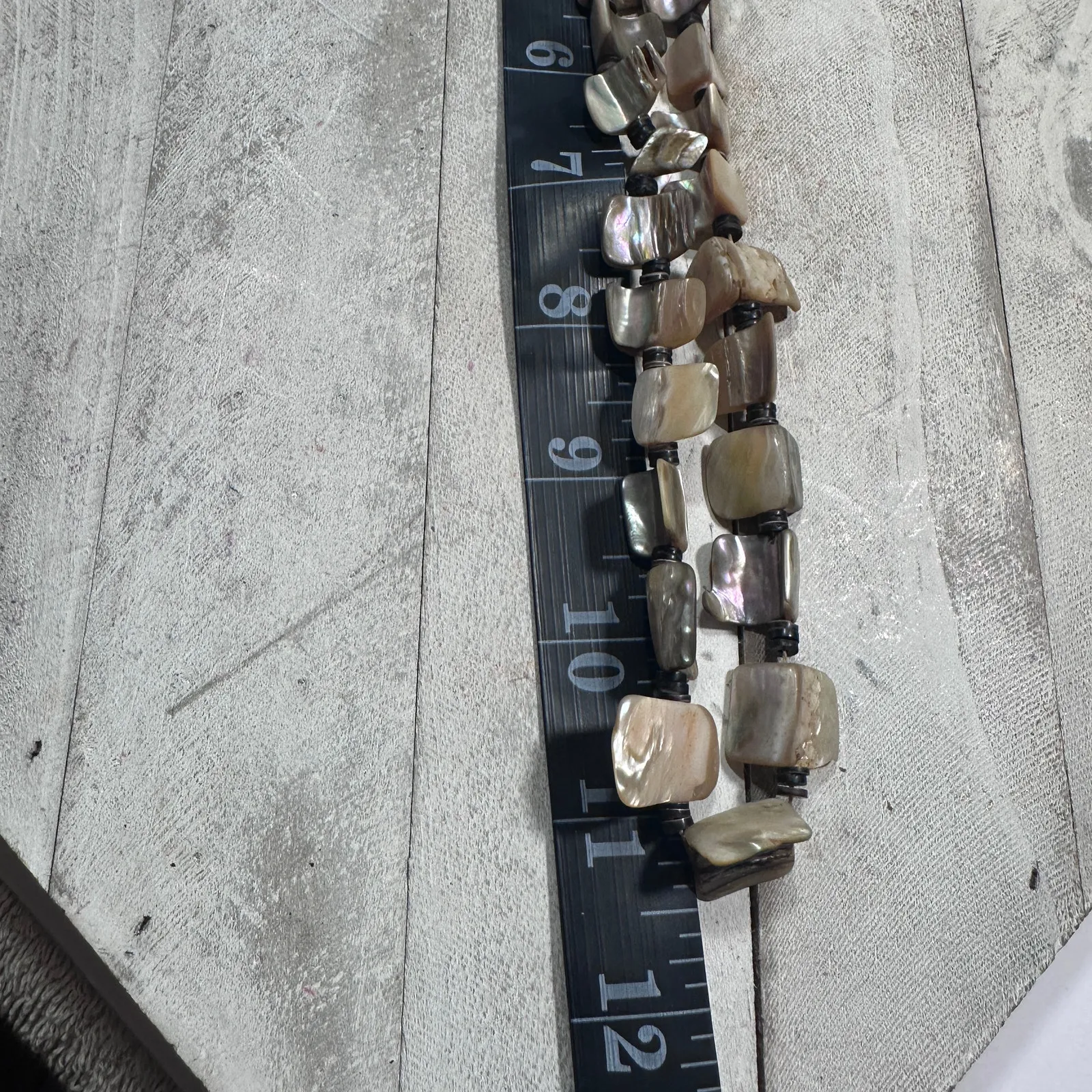 Abalone Mother of Pearl Heishi Necklace –‎ Southwestern Boho Navajo Style - Image 10