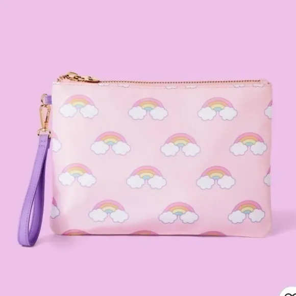 Rainbow Print Flat Pouch - Stoney Clover Lane x Target Light Pink - Image 2