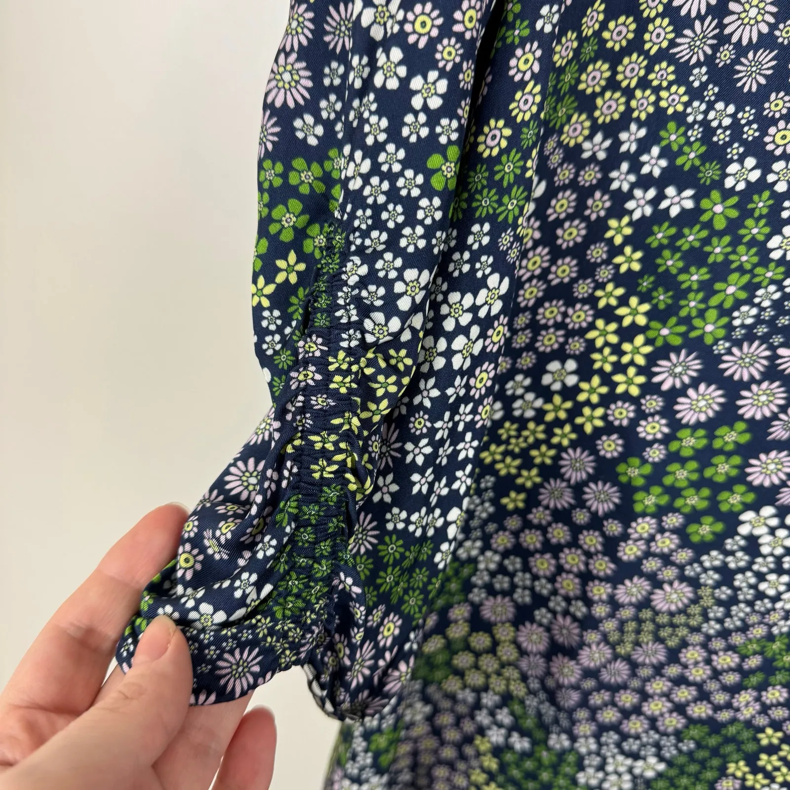 See by Chloe Womens Floral Puff Sleeve Shift Dress Sz 38 (US 6)‎ Flowy Office - Image 4