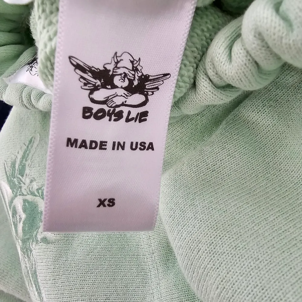 Boys Lie Have nothing nice to say get blocked flower mint green sweatpants - Image 10