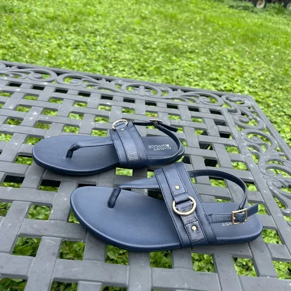 Market & Spruce Tarah Double Band Sandals - Brand‎ New navy blue size 6 - Image 4