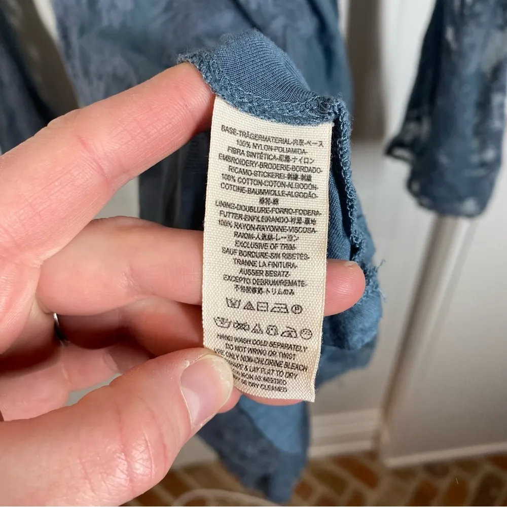 Free People Reign Over Me Lace Dress slate gray size 2 ASO Elena Gilbert Vampire - Image 8