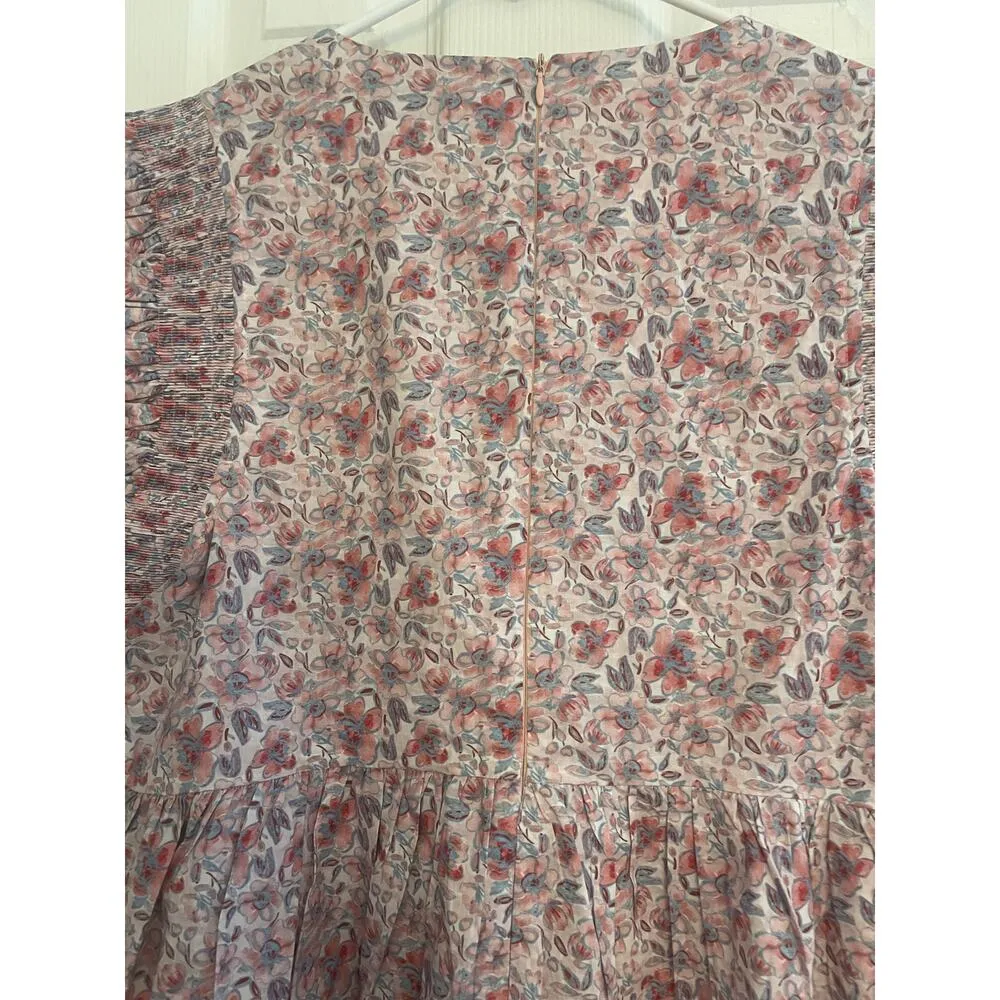 ENGLISH FACTORY Lg. Floral Babydoll Mini Dress, A66 - Image 3