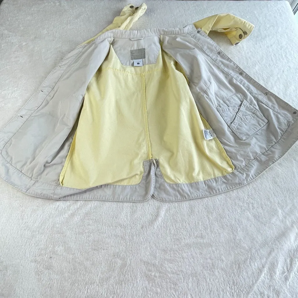 VTG Columbia Denim Jean Jacket Womens Size L Yellow Button Up Pockets Outdoors‎ - Image 16