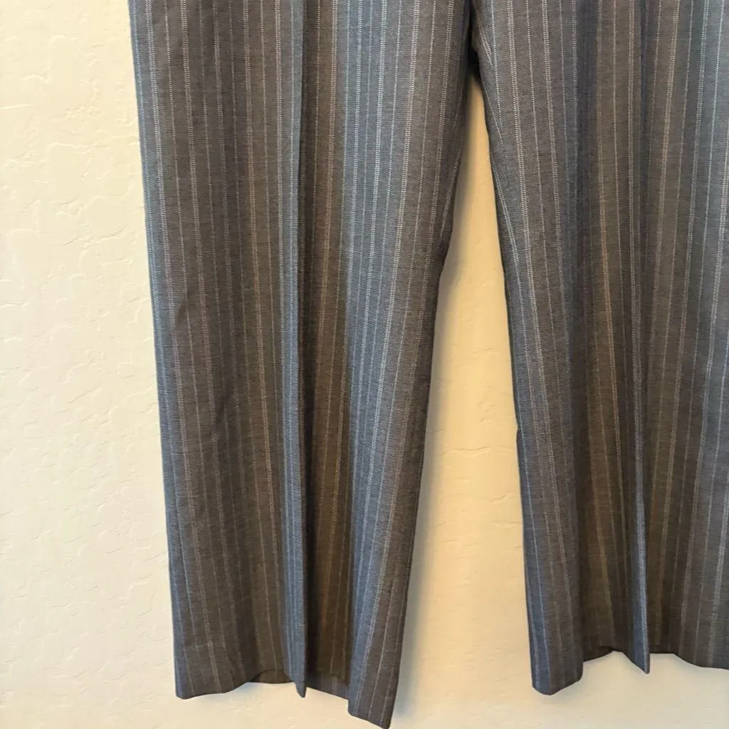 Pendleton 100% virgin wool gray white pinstripe dress pants size 18 - Image 5