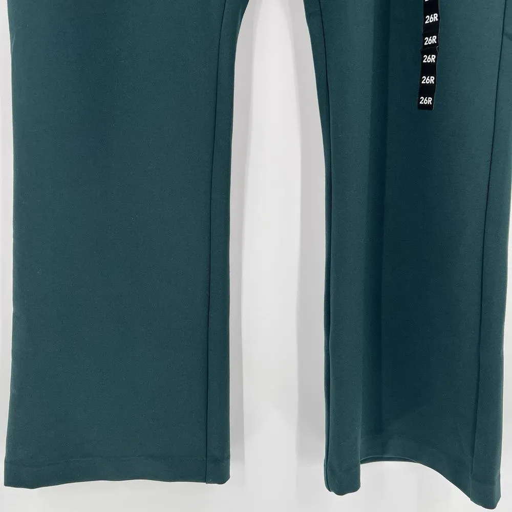 Torrid Studio Signature Ponte Stretch Trousers Forest Green Dress Pants Size 26R - Image 5