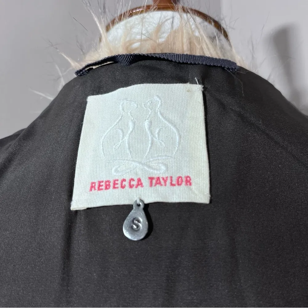 Rebecca Taylor Faux Fur Glam Vest Silk Lined Size S - Image 7