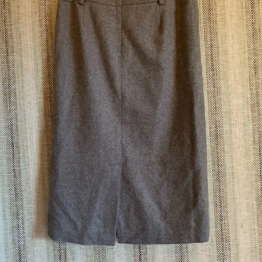 Ann Taylor Wool Long Skirt Women Size 2 Brown Pencil Formal Wear Clothing - Image 2