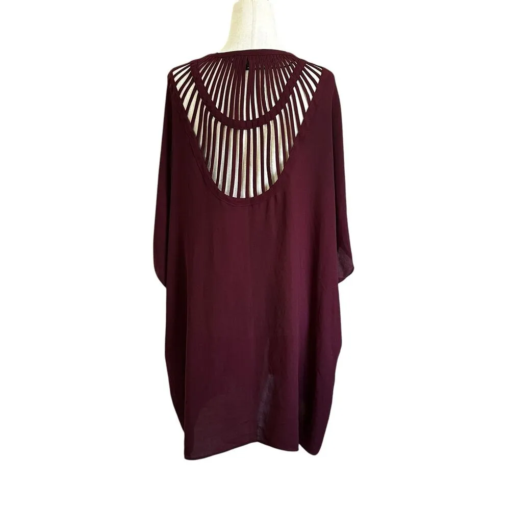 The Limited Maroon Kimono Cover Up Cardigan Women Size XS/S | 70-18 - Image 2