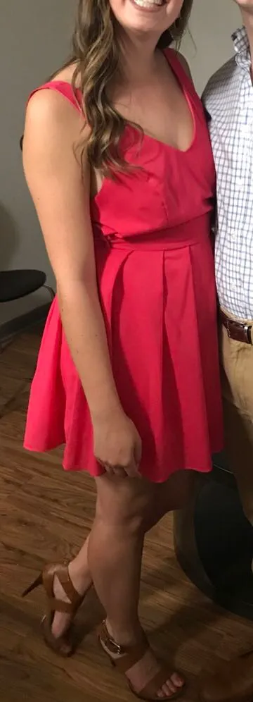 Pink Cocktail Dress Size M - Image 2