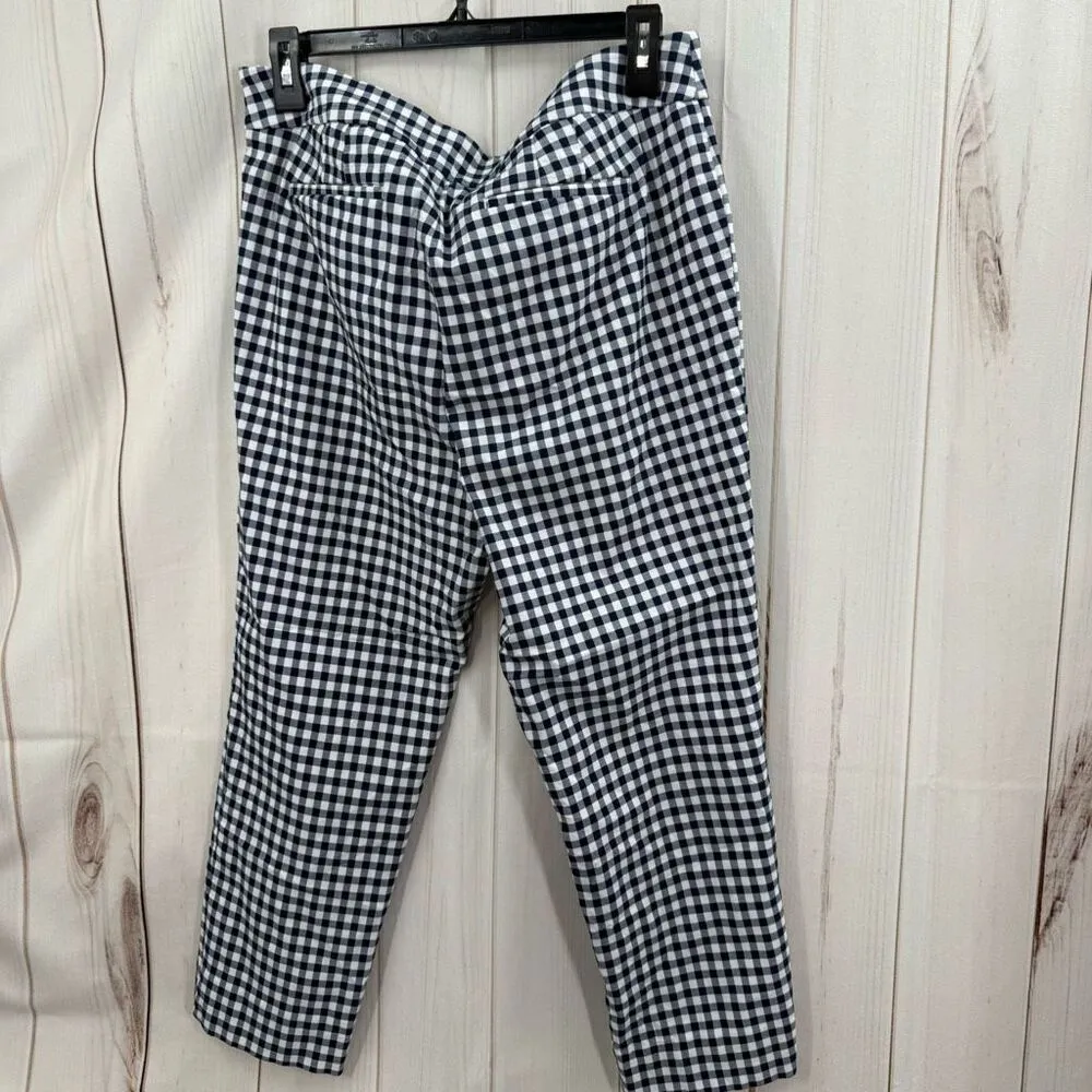 Talbots Women’s 12 Gingham Chino Pants Ankle - Image 3