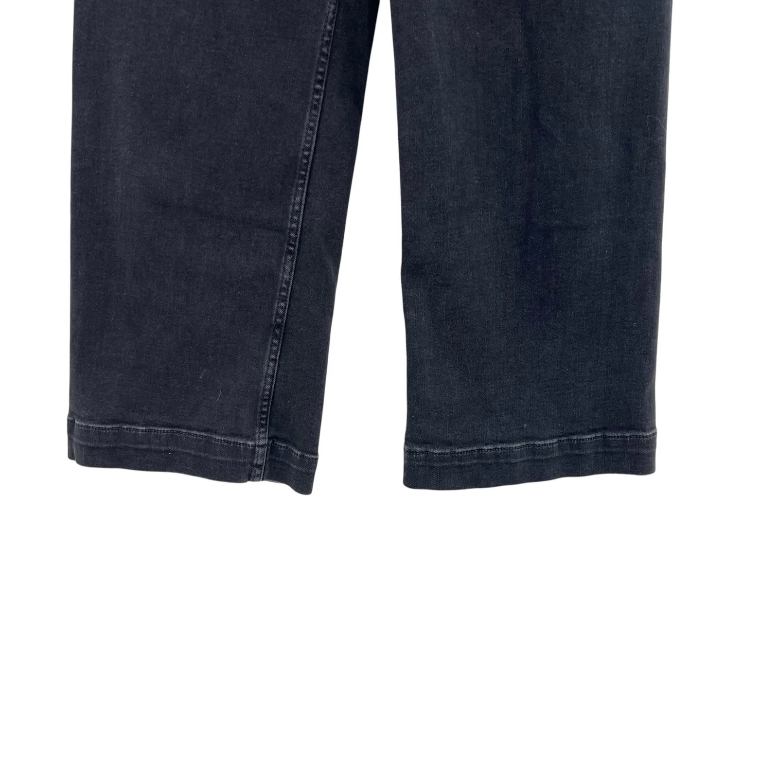 Anthropologie Pilcro The Skipper Jeans Wide Leg‎ Crop Black Size 27P Petite - Image 7