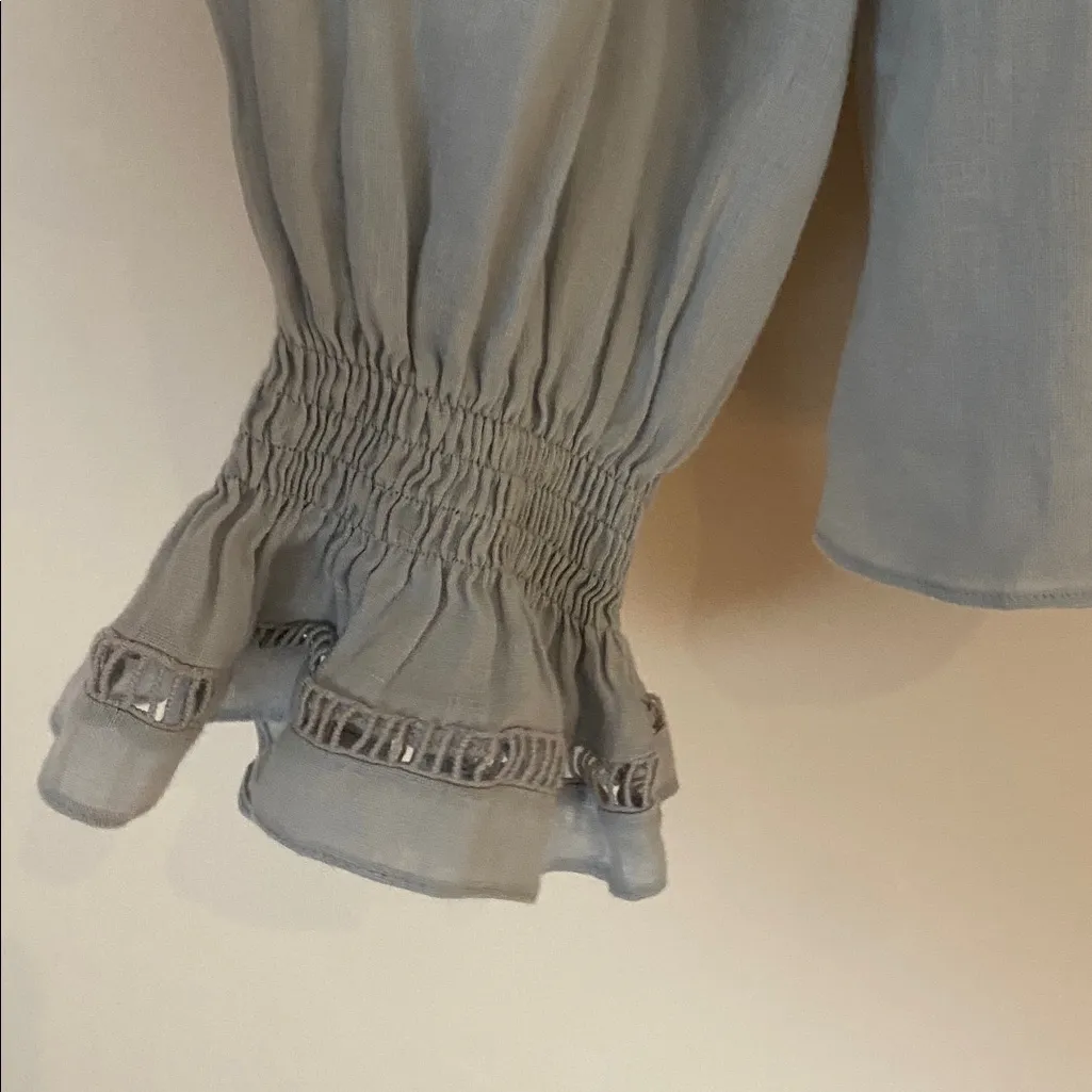 Etoile Isabel Marant Idety gray linen top - Image 3