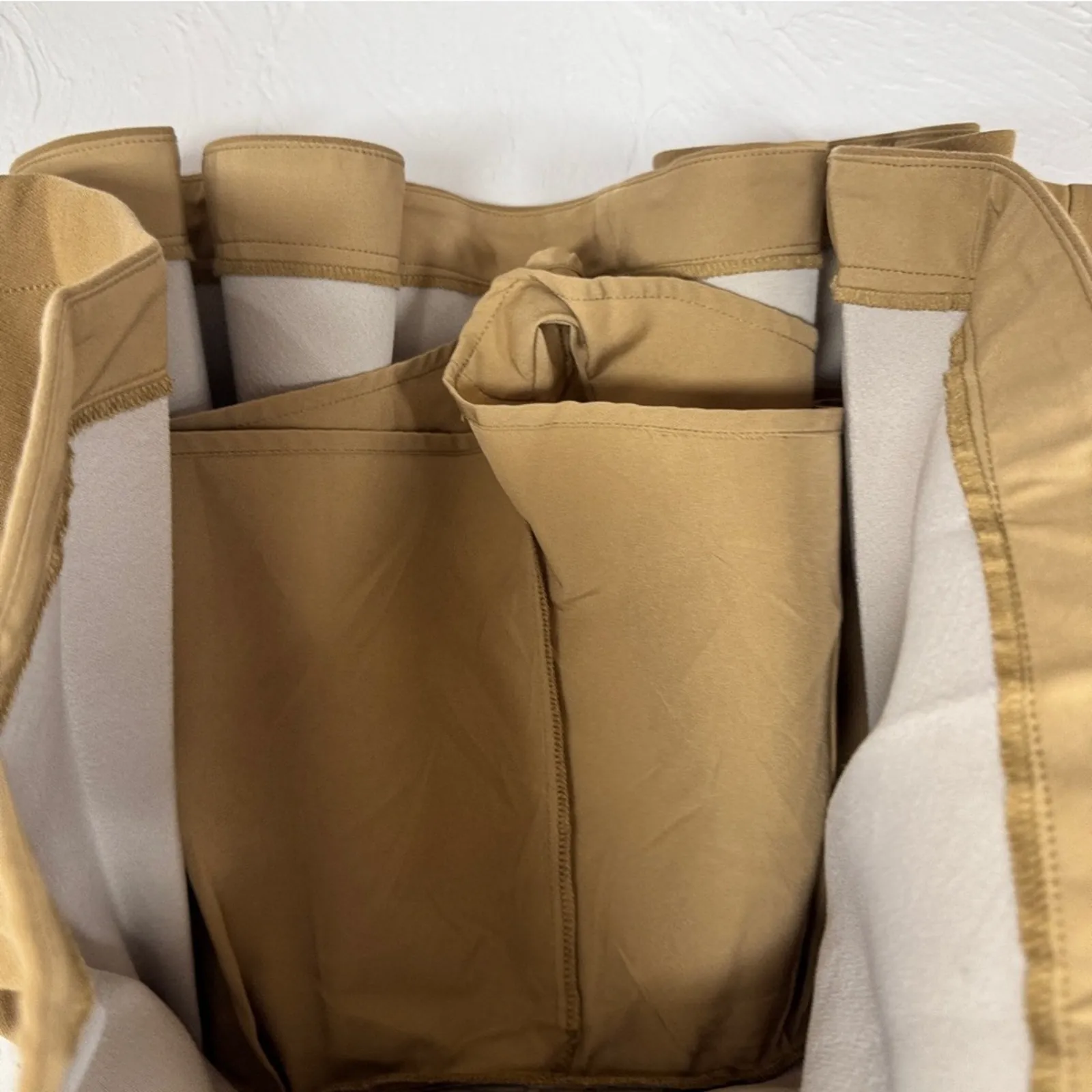 Boho Studio Tan Pleated Mini Skirt Womens S Skort School Girl Preppy Academia - Image 6