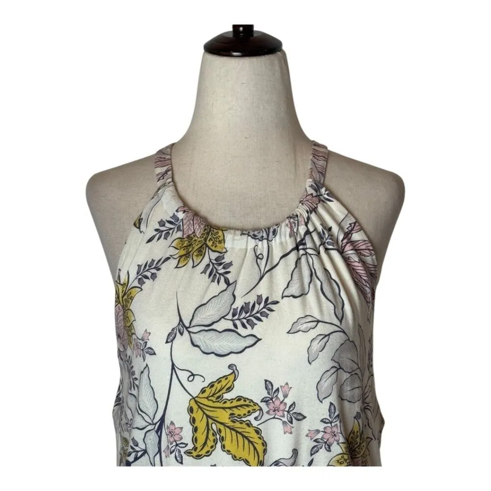 Rachel Zoe Dress Women Large Ivory Floral‎ Print Tiered Midi Boho Cottagecore - Image 6