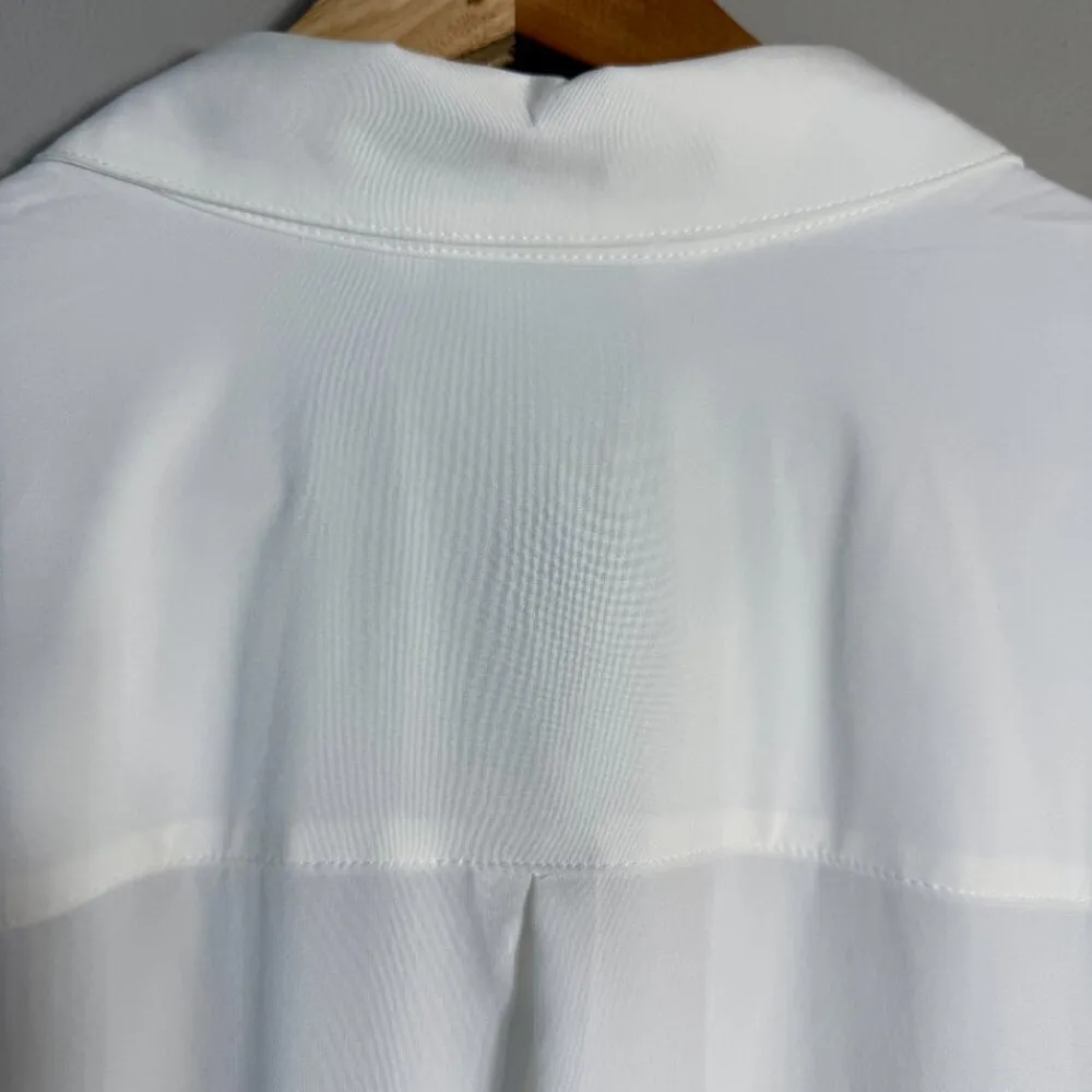 Athleta Urbanite 2.0 Button Down Top Shirt Blouse Women's 3X White Relaxed NWT - Image 14