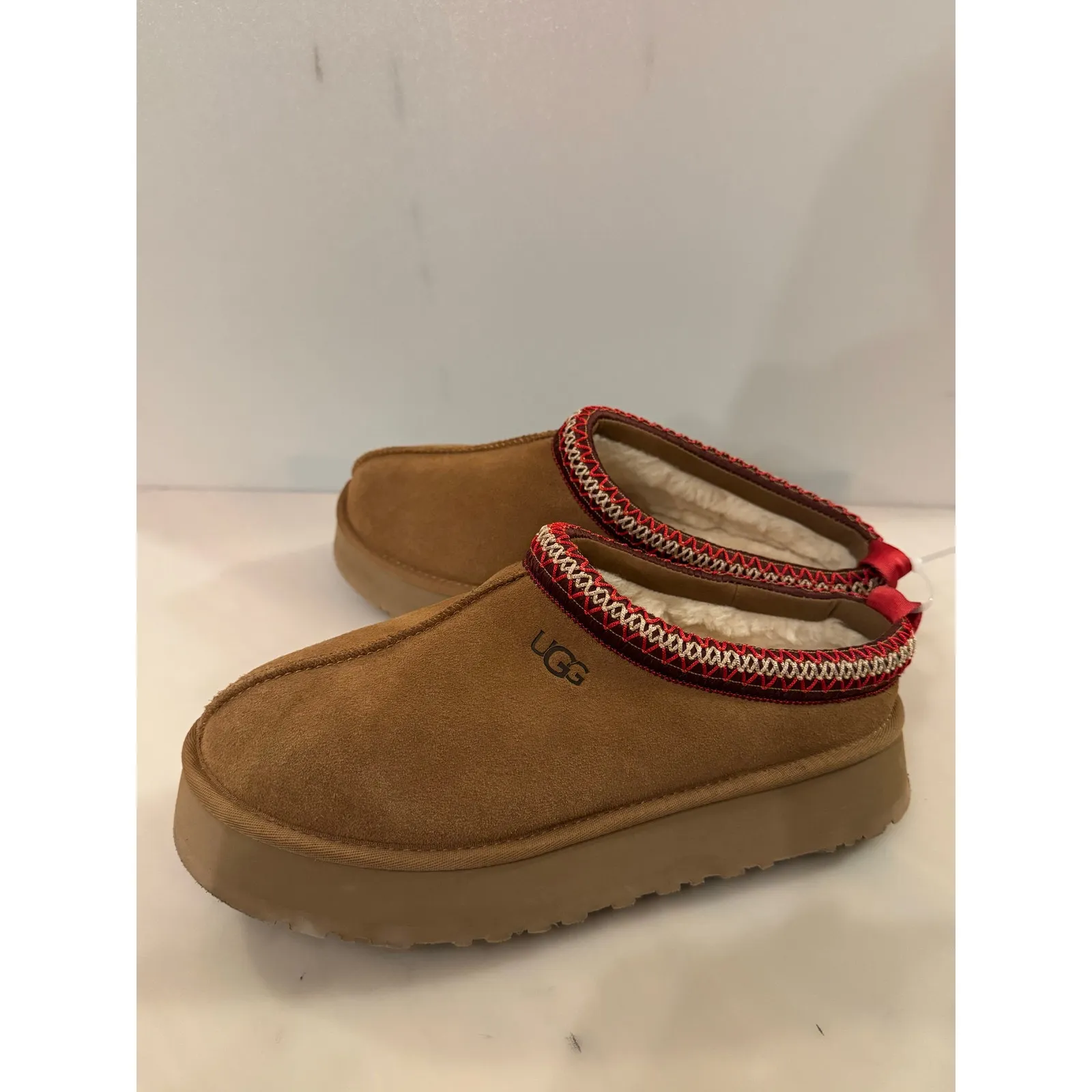 UGG  Tazz Platform Slippers - Women's Size 10- Chestnut - Image 3
