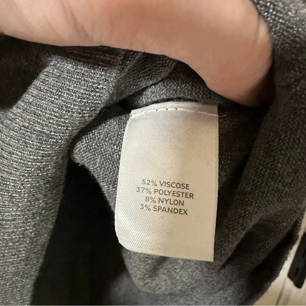 Caslon Fine Knit Cowl Neck Gray Sweater - Image 5