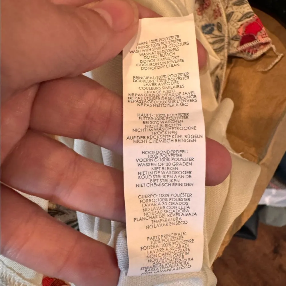 NWT Nasty Gal‎ Floral V Neck Playing for Flower hi Low Midi Dress Size 2 Blue - Image 6