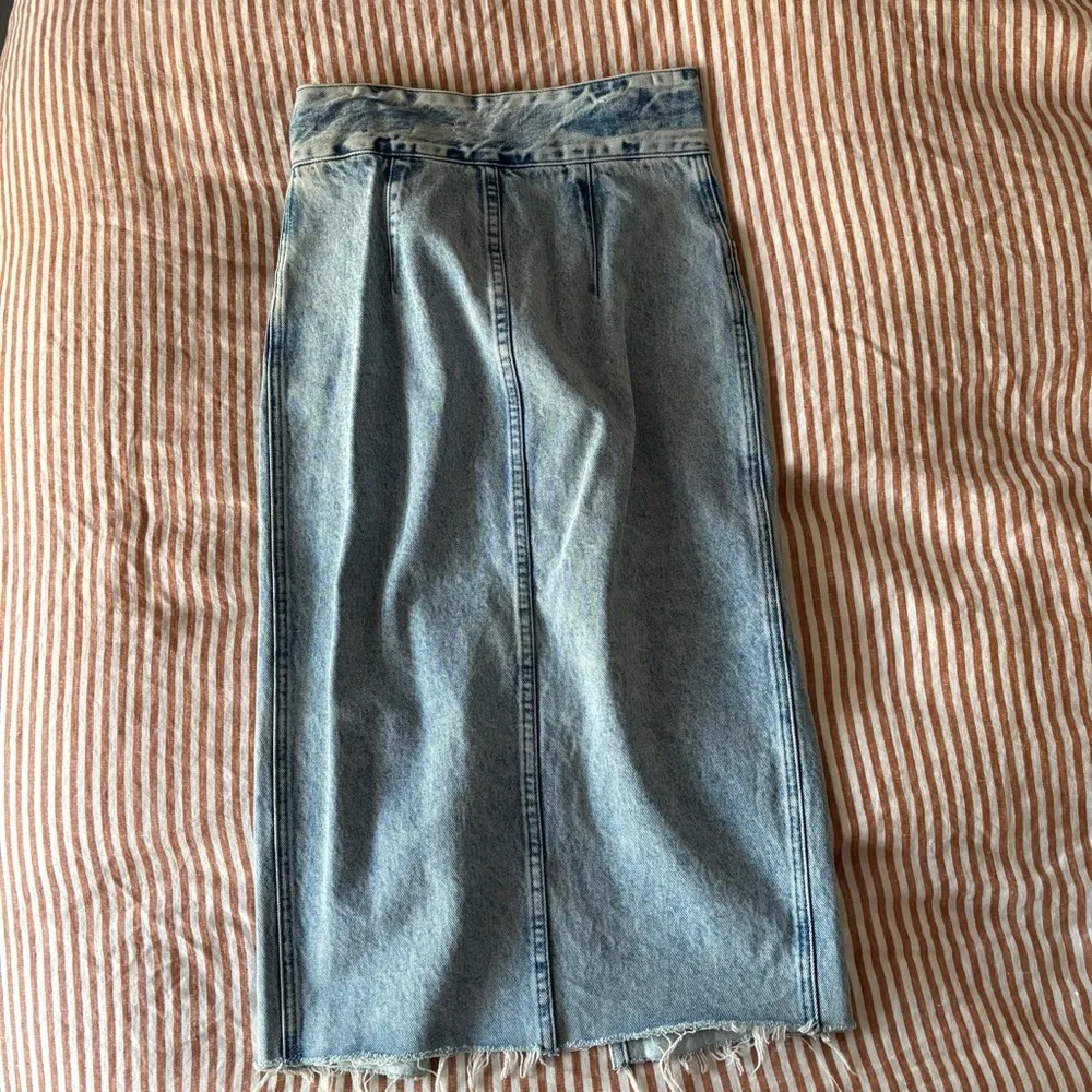 GRLFRND Adele Light Blue Denim Skirt - Image 9