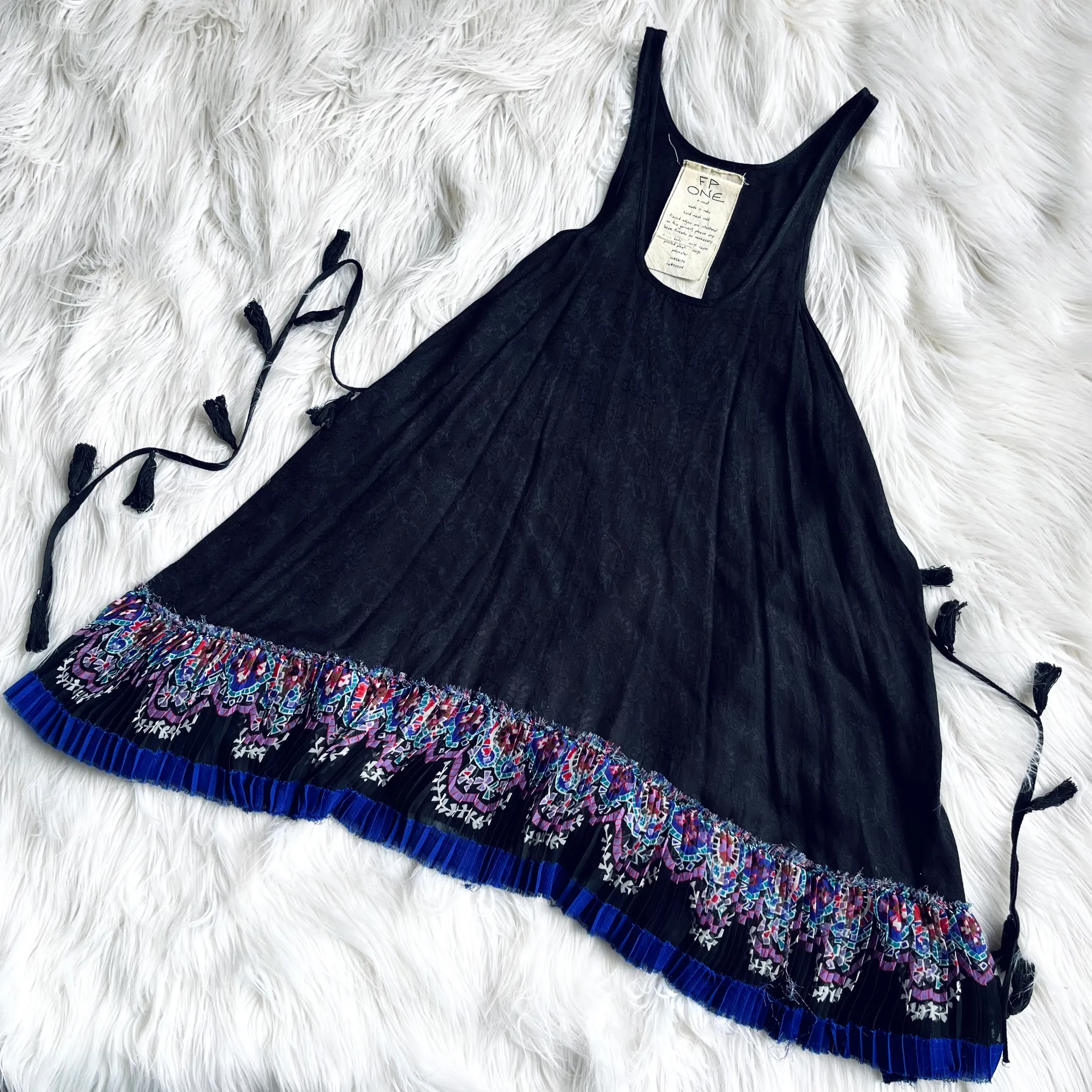 ONE Festival Night Dress Black Floral - Image 2