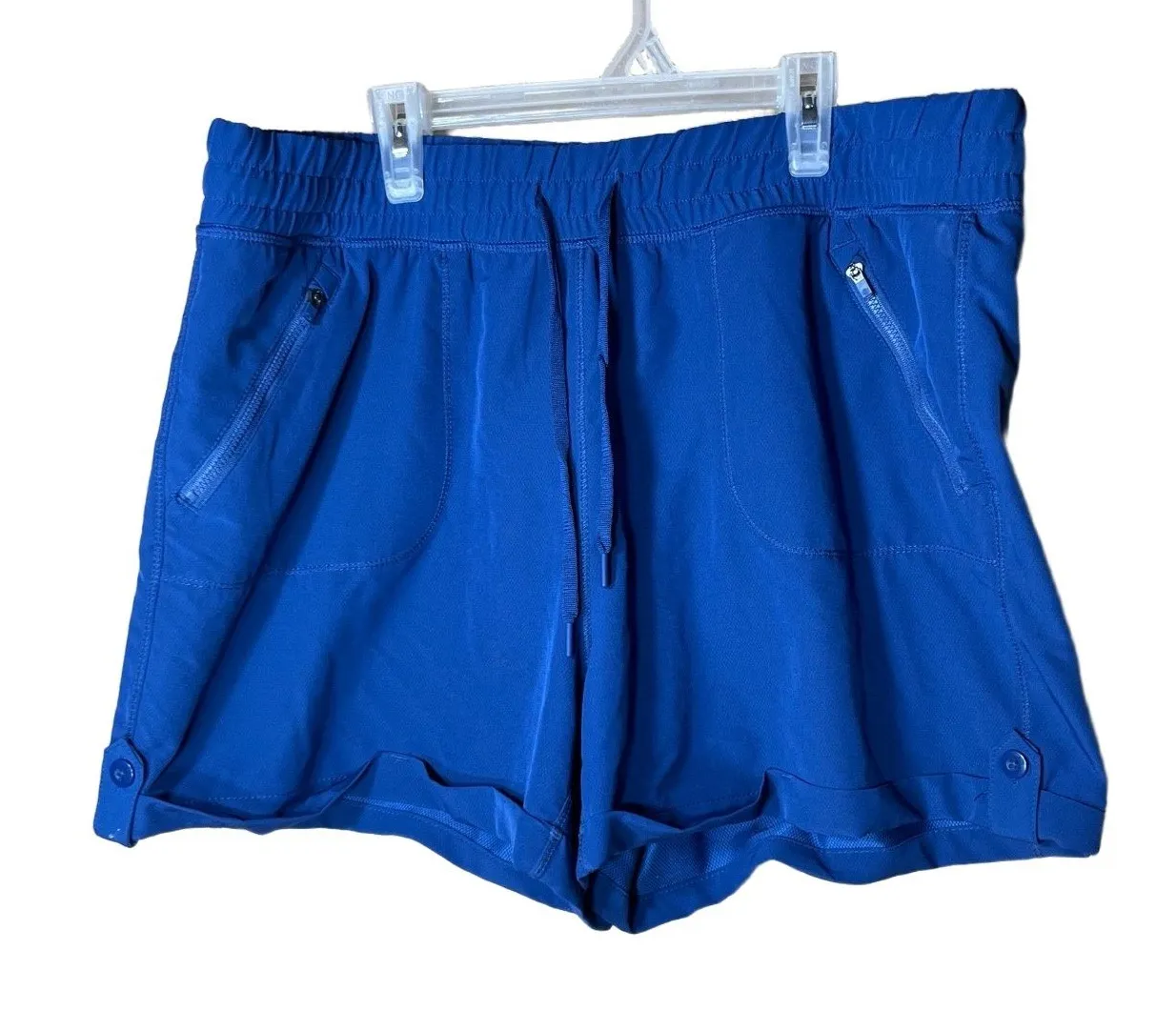 tangerine Shorts Womens Size XXL Blue Active Casual Zippered Pockets Athletic - Image 1