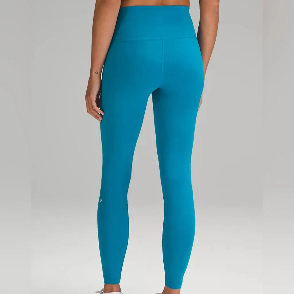 Lululemon Wunder Train HR Tight 25” Size 12 Blue - Image 2