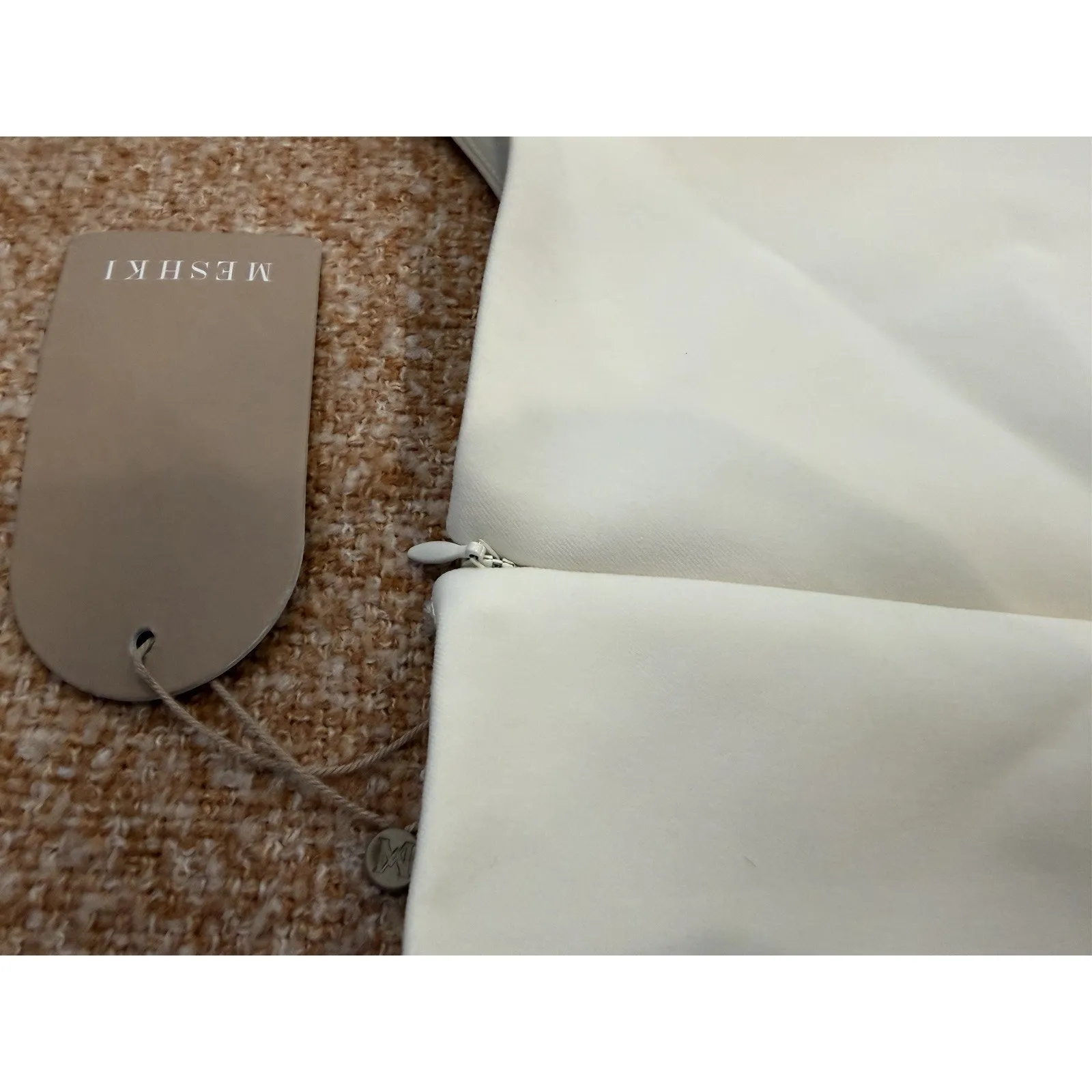 Meshki Angela Suiting mini 
Dress Small NWT- Ivory - Image 12