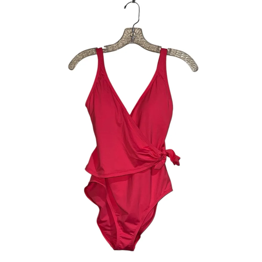 NWT Tommy Bahama Wrap Tie Front One-Piece Swimsuit 4, CORAL COAST - Image 6