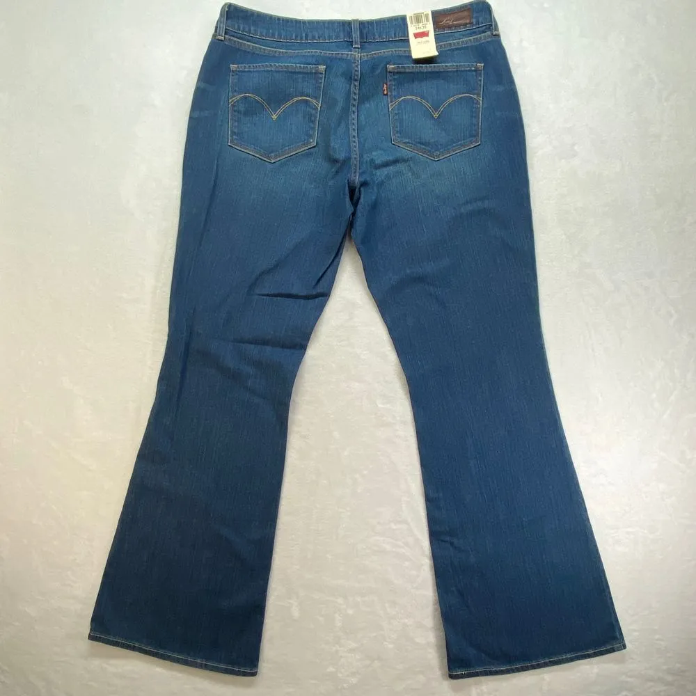 Levi's Jeans Womens 34 Curve ID Bold Curve Women's Bootcut Blue Denim Water-Less - Image 13