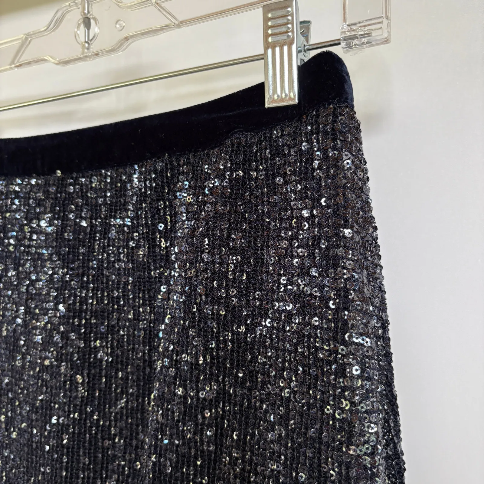 Free People Sequin Mesh Wild Child Mini Skirt Party Event Sparkle Disco Size 2 - Image 4