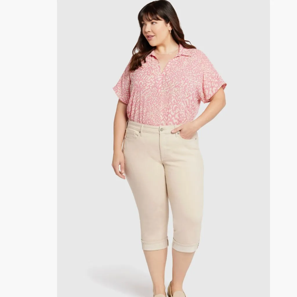 NWT NYDJ Marilyn Cool Embrace® Cuff Crop Straight Leg Jeans (Pearl Grey) 18W - Image 2