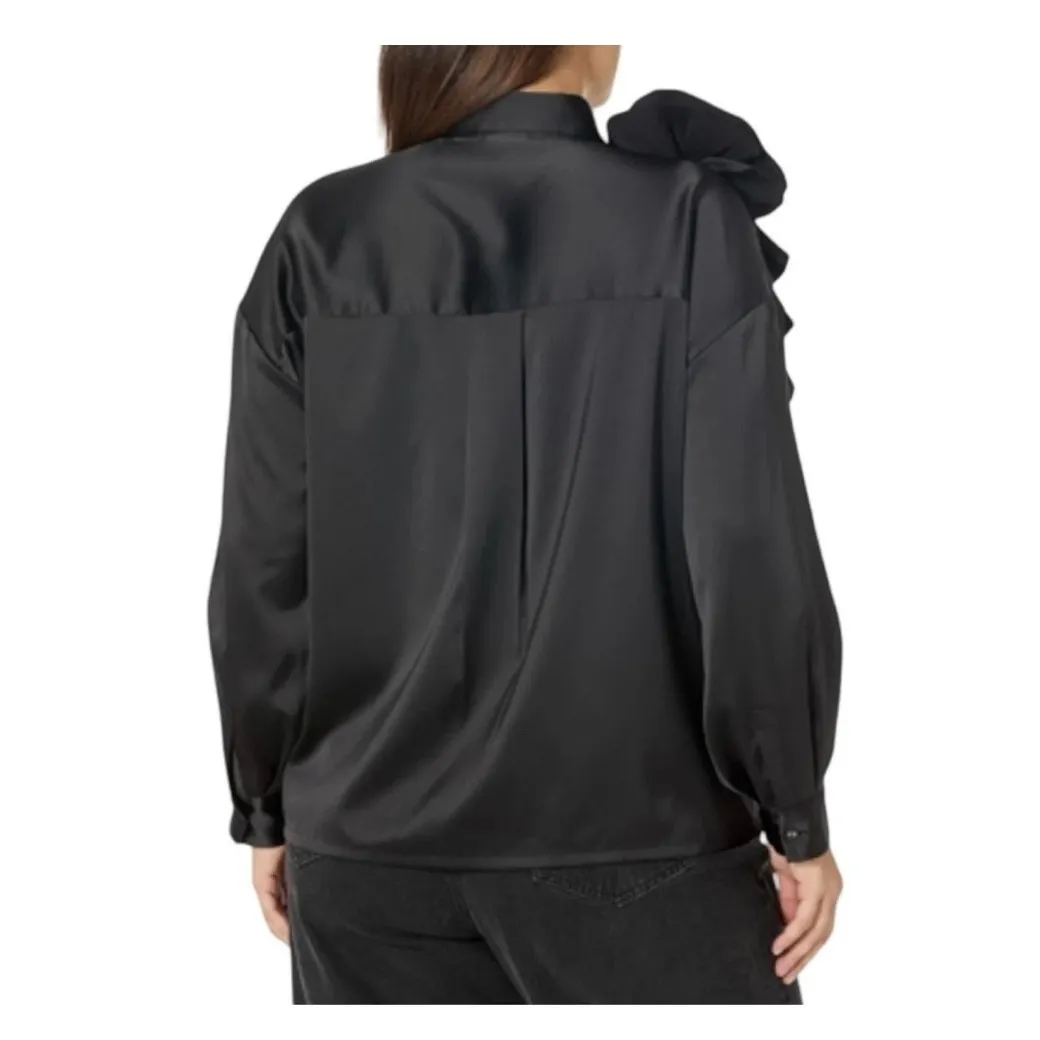 The Drop Women's Black‎ Corsage Blouse by Size M - Image 3