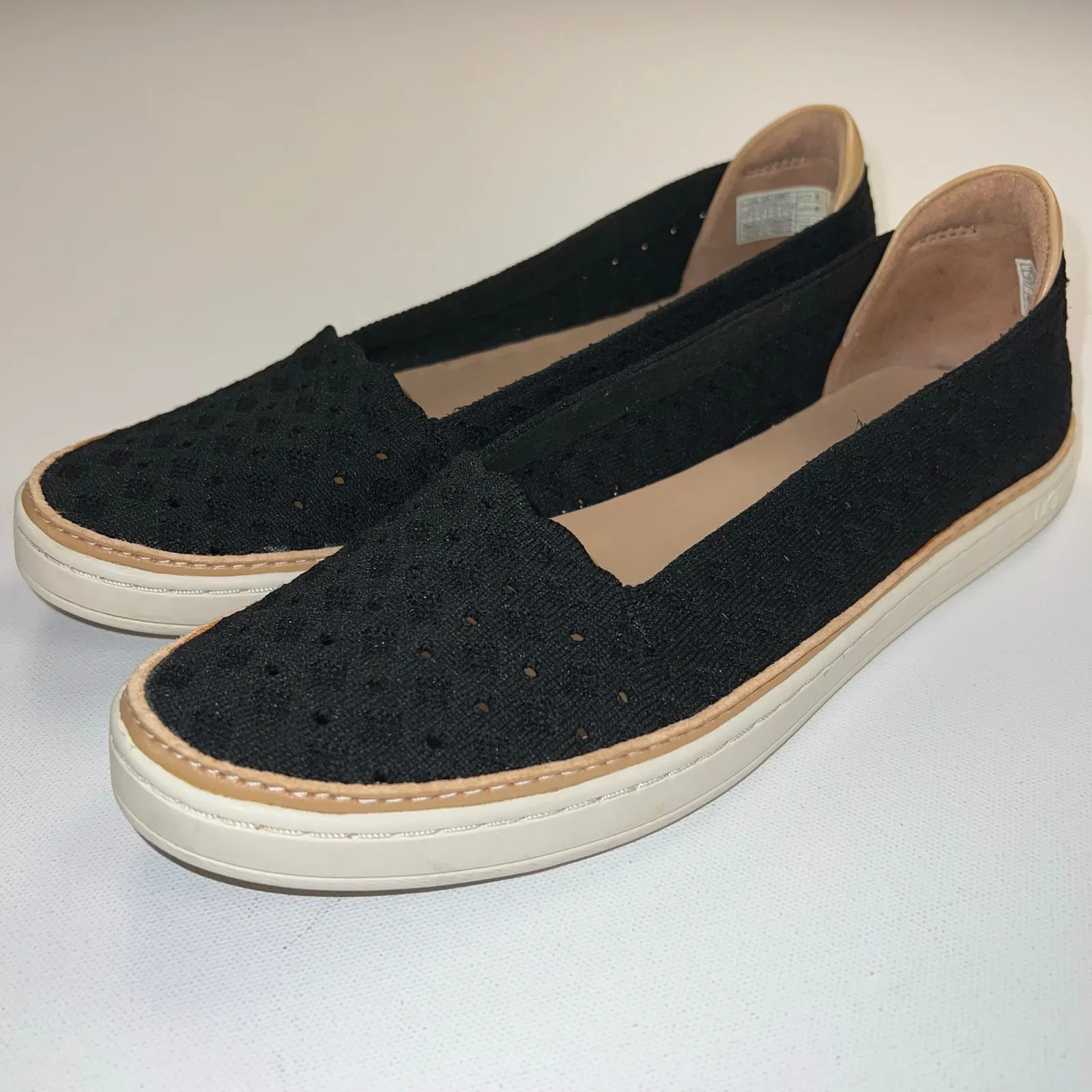 UGG Tammy Slip On Casual Shoes Black Knit Upper Stretchy 1108671 Size 7 - Image 2