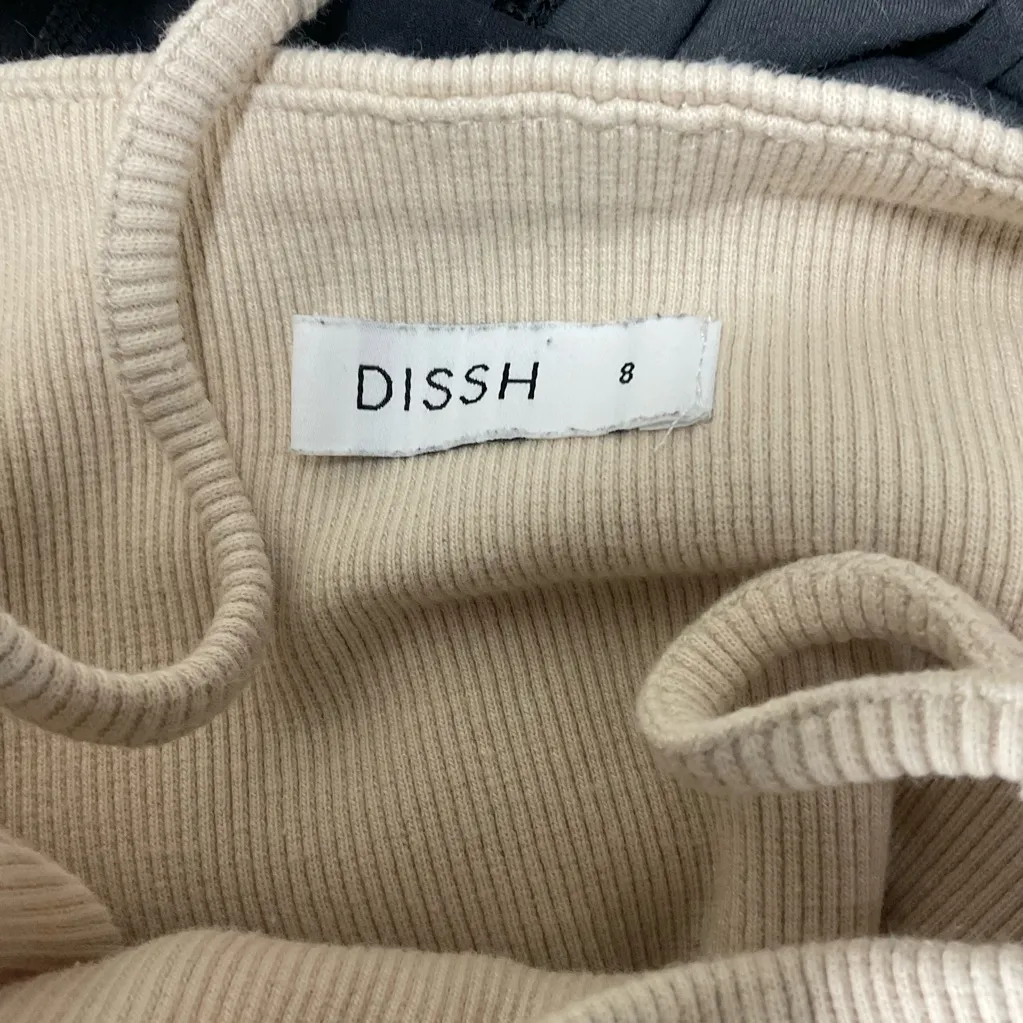 Dissh Beige Crop Top Size 8 - Image 3