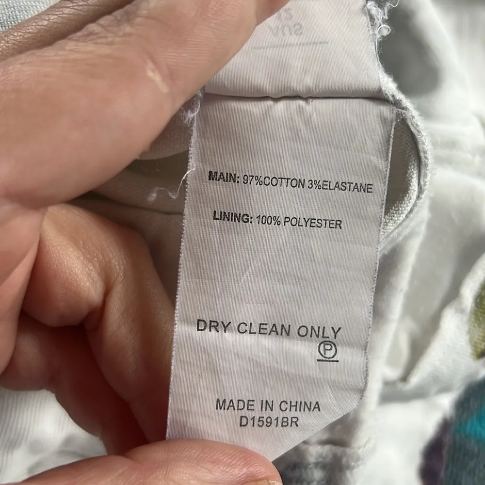 Nicholas Floral Denim Dress Size 8 - Image 10