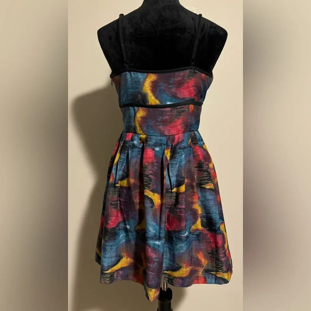 EUC Jack by BB Dakota Multicolor Sweetheart Mini Dress size medium - Image 6
