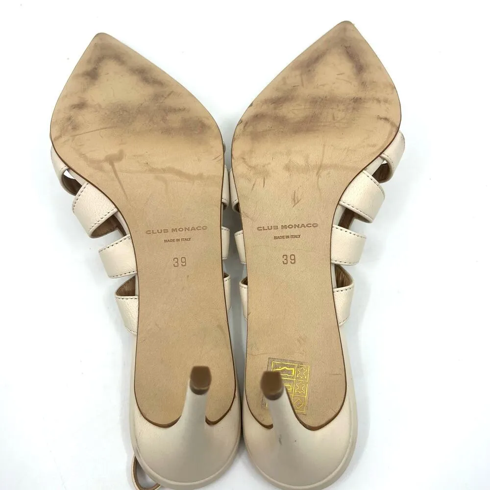 Club Monaco Giulina Slingback Leather Pumps Women's 9 US - Image 8