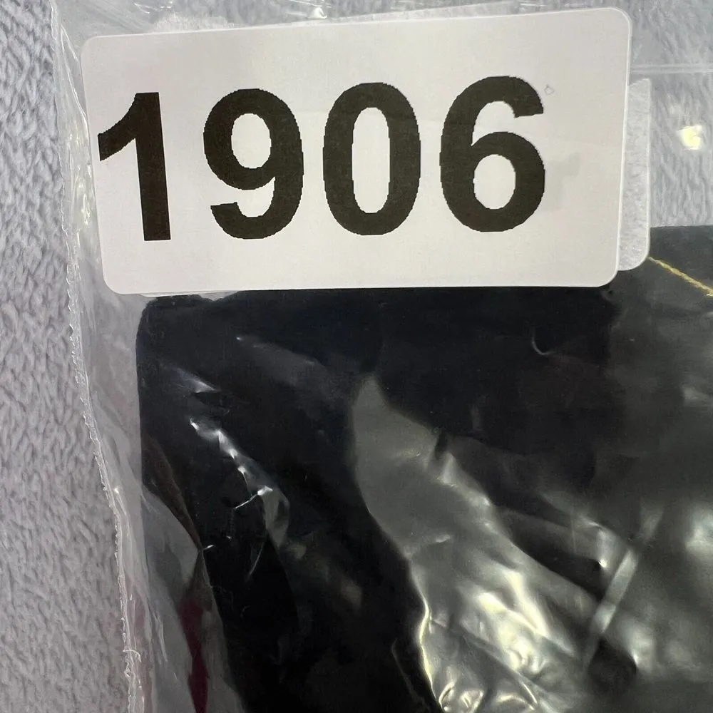 Vtg. Lauren Ralph Lauren Sweater Womens Large  Black Velvet Gold Embroidery Logo - Image 8