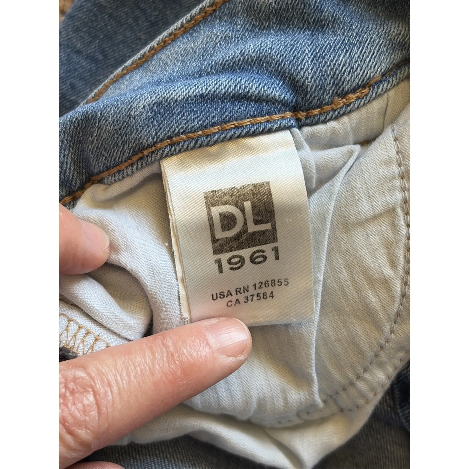 DL1961 Colorblock MARGAUX Instasculpt Ankle Skinny Stretch Denim Jeans Womens 25 - Image 10