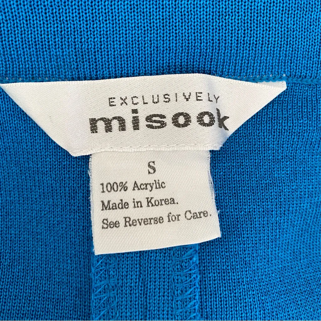 Exclusively Misook Straight Leg Pull On Knit Pants size small - Image 3